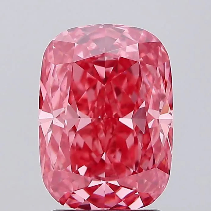 2.51ct Cushion modified Lab Grown Diamond (Colour Fancy Vivid Pink, Clarity VVS2, IGI Certified)