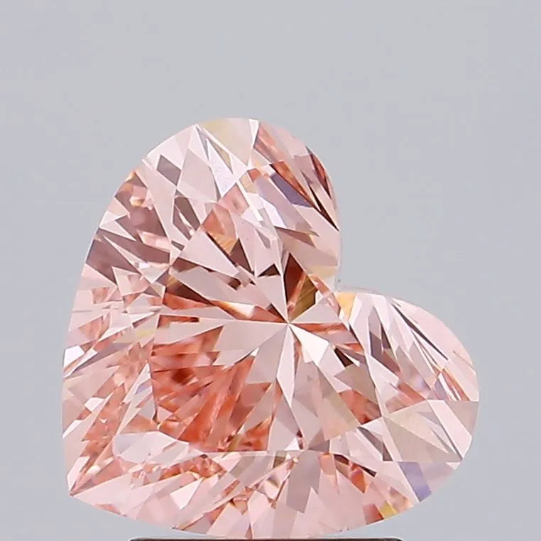 2.51ct Heart Lab Grown Diamond (Colour Fancy Intense Pink, Clarity VVS2, IGI Certified)