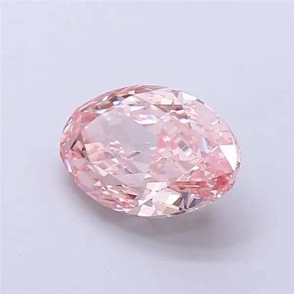 2.51ct Oval Lab Grown Diamond (Colour Fancy Intense Pink, Clarity VS2, IGI Certified)