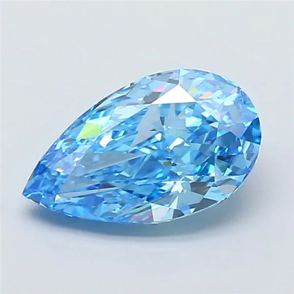 2.51ct Pear Lab Grown Diamond (Colour Fancy Vivid Blue, Clarity VVS2, IGI Certified)