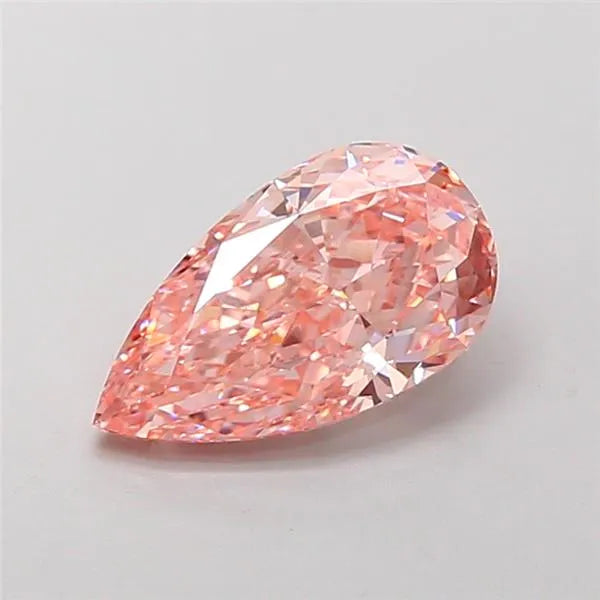 2.51ct Pear Lab Grown Diamond (Colour Fancy Vivid Pink, Clarity VS1, IGI Certified)