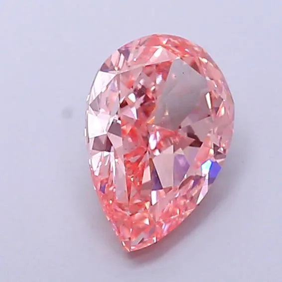 2.51ct Pear Lab Grown Diamond (Colour Fancy Vivid Pink, Clarity VS1, IGI Certified)