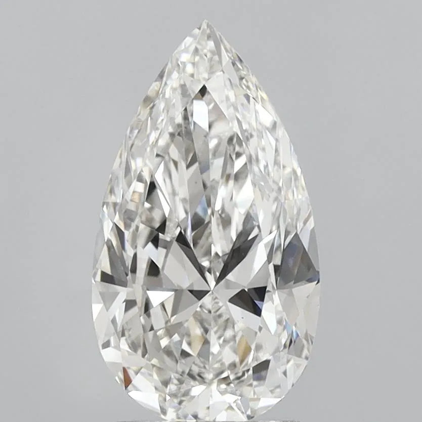 2.51ct Pear Lab Grown Diamond (Colour G, Clarity VVS2, IGI Certified)