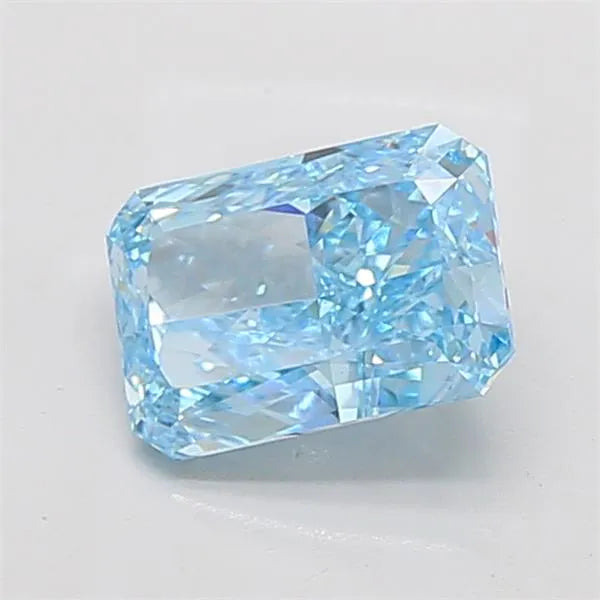 2.51ct Radiant Lab Grown Diamond (Colour Fancy Vivid Blue, Clarity VVS2, IGI Certified)