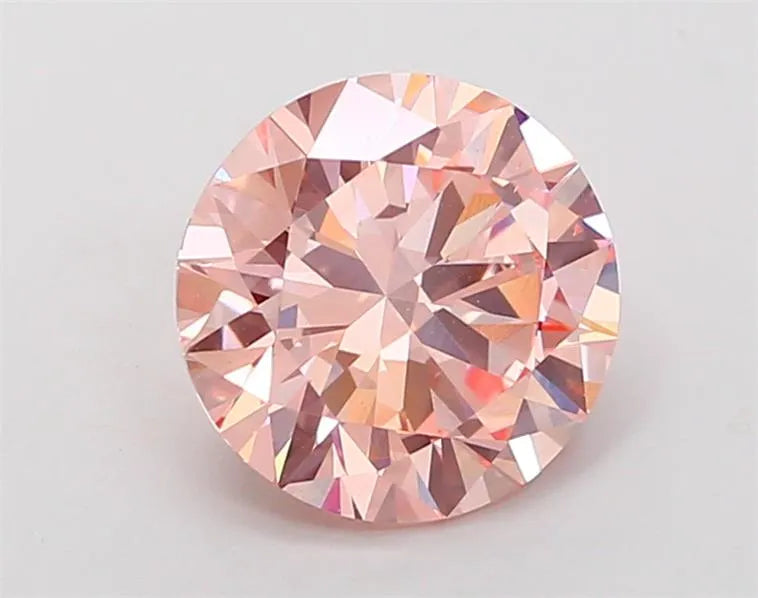 2.51ct Round Lab Grown Diamond (Colour Fancy Intense Pink, Clarity VS2, Cut VG, IGI Certified)