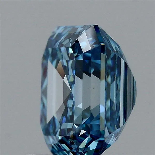 2.52ct Asscher Lab Grown Diamond (Colour Fancy Vivid Blue, Clarity VS1, IGI Certified)