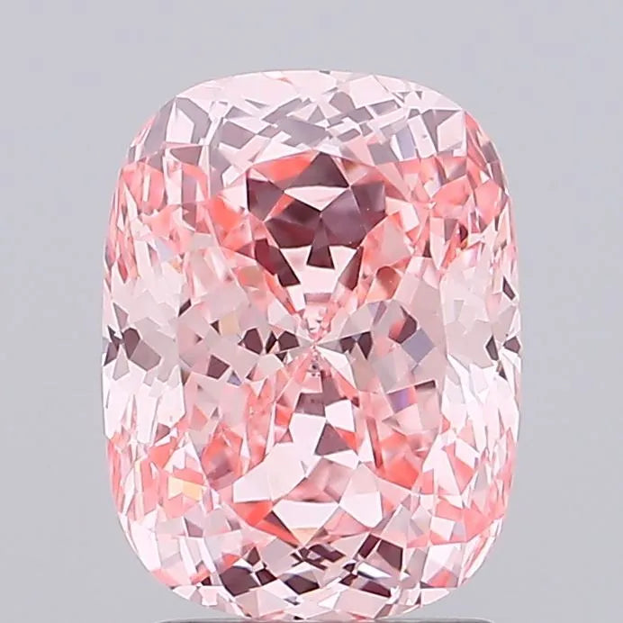 2.52ct Cushion modified Lab Grown Diamond (Colour Fancy Intense Pink, Clarity VS1, IGI Certified)