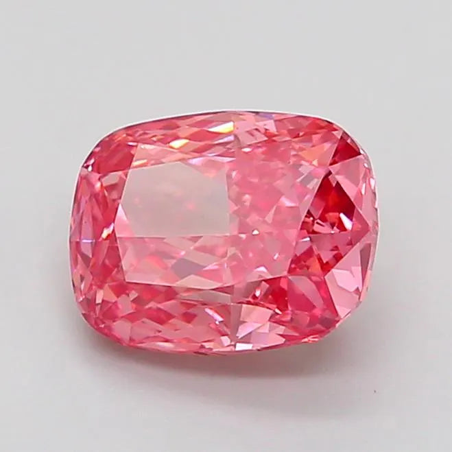 2.52ct Cushion modified Lab Grown Diamond (Colour Fancy Vivid Pink, Clarity VS1, IGI Certified)