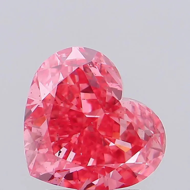 2.52ct Heart Lab Grown Diamond (Colour Fancy Vivid Pink, Clarity SI1, IGI Certified)