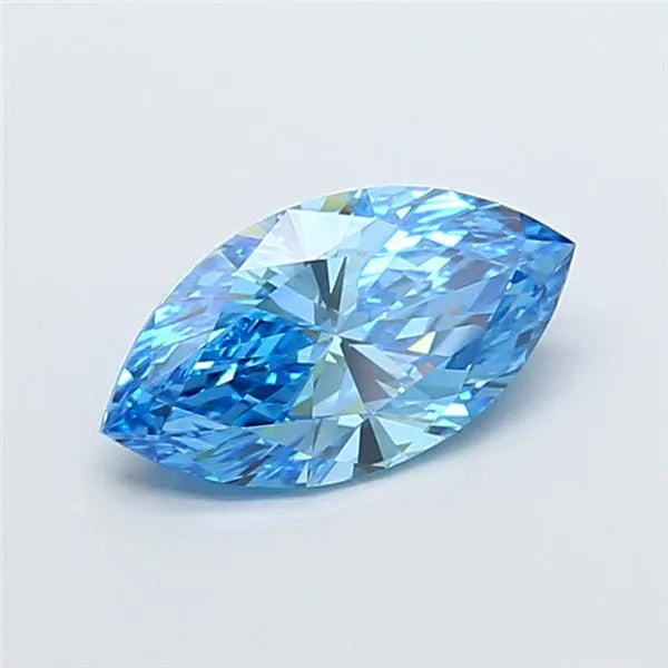 2.52ct Marquise Lab Grown Diamond (Colour Fancy Vivid Blue, Clarity VVS2, IGI Certified)