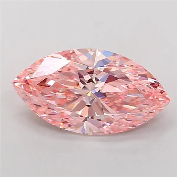 2.52ct Marquise Lab Grown Diamond (Colour Fancy Vivid Pink, Clarity VVS2, IGI Certified)