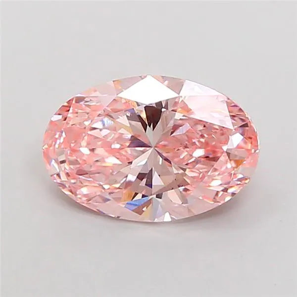 2.52ct Oval Lab Grown Diamond (Colour Fancy Vivid Pink, Clarity VS2, IGI Certified)
