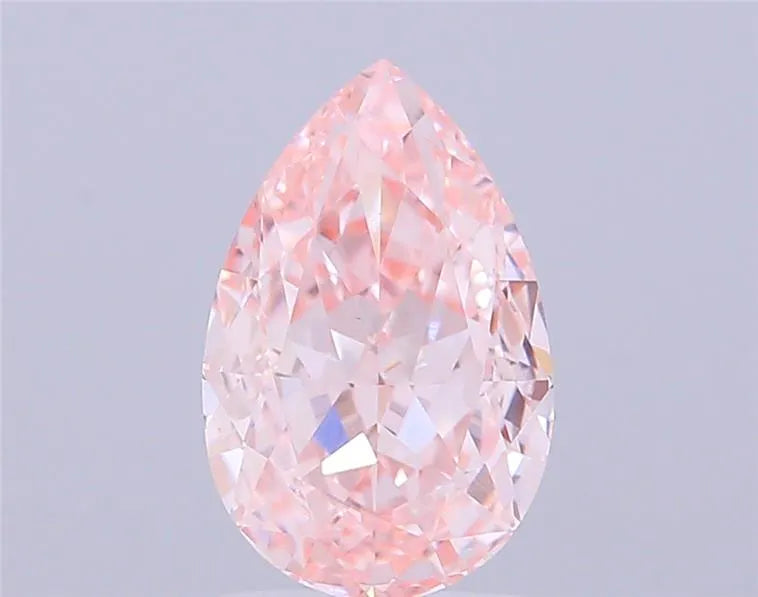 2.52ct Pear Lab Grown Diamond (Colour Fancy Intense Pink, Clarity VS1, IGI Certified)