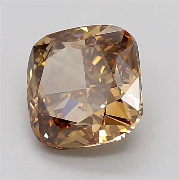 2.53ct Cushion modified Lab Grown Diamond (Colour Fancy Brown, Clarity VS1, IGI Certified)