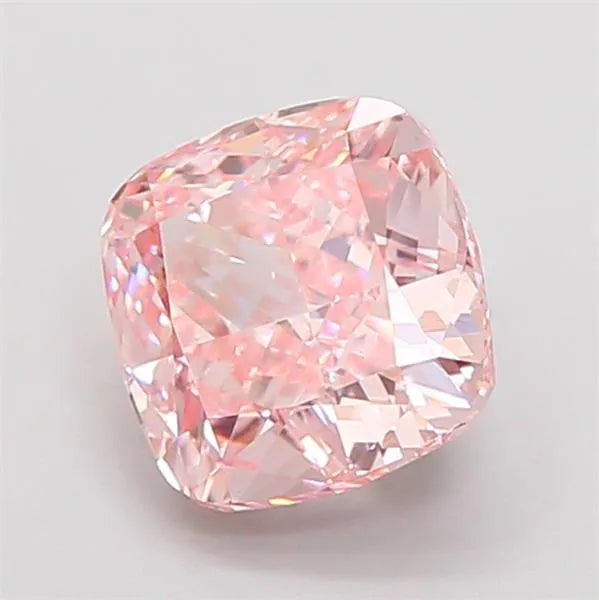 2.53ct Cushion modified Lab Grown Diamond (Colour Fancy Intense Pink, Clarity VS1, IGI Certified)