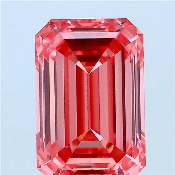2.53ct Emerald Lab Grown Diamond (Colour Fancy Vivid Pink, Clarity VVS2, IGI Certified)