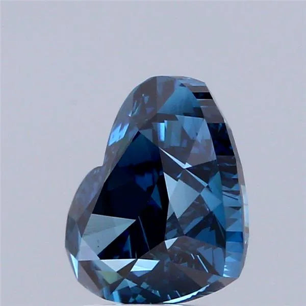 2.53ct Heart Lab Grown Diamond (Colour Fancy Deep Blue, Clarity VVS2, IGI Certified)
