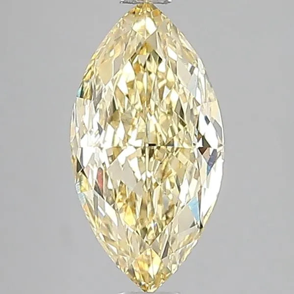 2.53ct Marquise Lab Grown Diamond (Colour Fancy Yellow, Clarity VS2, IGI Certified)