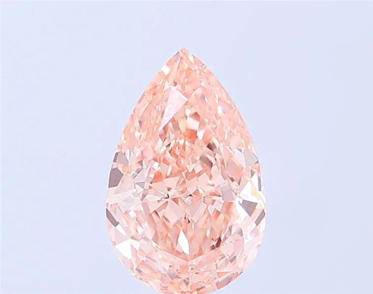 2.53ct Pear Lab Grown Diamond (Colour Fancy Intense Brownish Pink, Clarity VS1, IGI Certified)