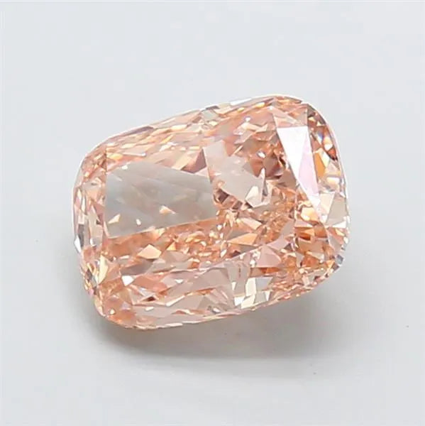 2.54ct Cushion modified Lab Grown Diamond (Colour Fancy Light Brown, Clarity VS1, IGI Certified)