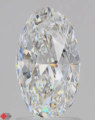 2.54ct Oval Lab Grown Diamond (Colour E, Clarity IF, IGI Certified)