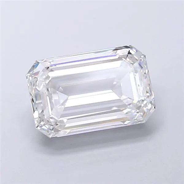 2.55ct Emerald Lab Grown Diamond (Colour E, Clarity IF, IGI Certified)