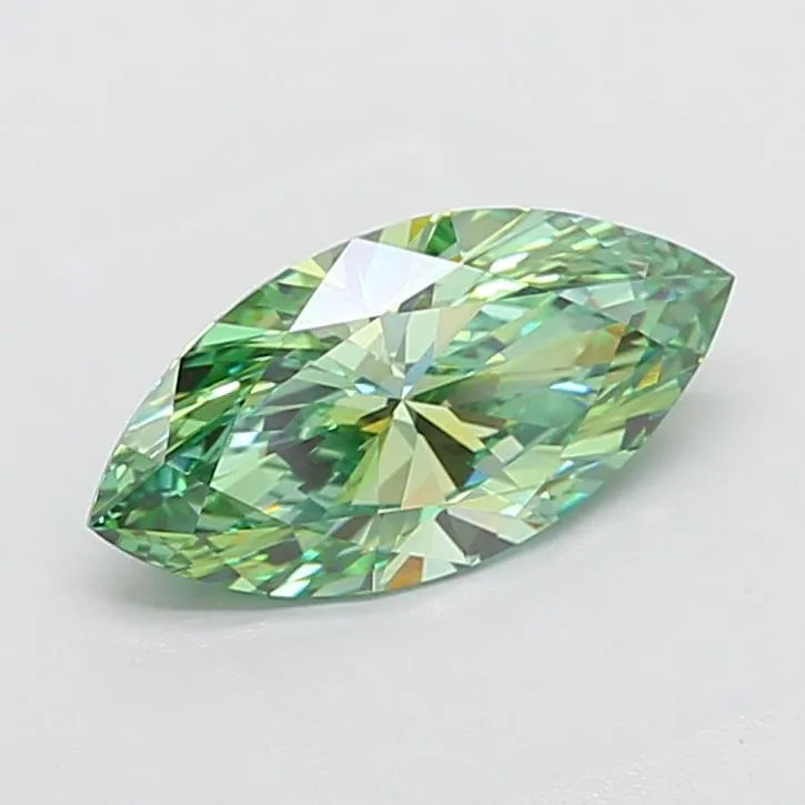 2.55ct Marquise Lab Grown Diamond (Colour Fancy Vivid Green, Clarity VS1, IGI Certified)