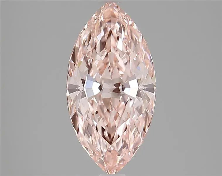 2.55ct Marquise Lab Grown Diamond (Colour Fancy Vivid Pink, Clarity VVS1, IGI Certified)