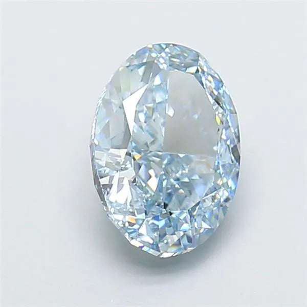 2.55ct Oval Lab Grown Diamond (Colour Fancy Intense Blue, Clarity VVS2, IGI Certified)