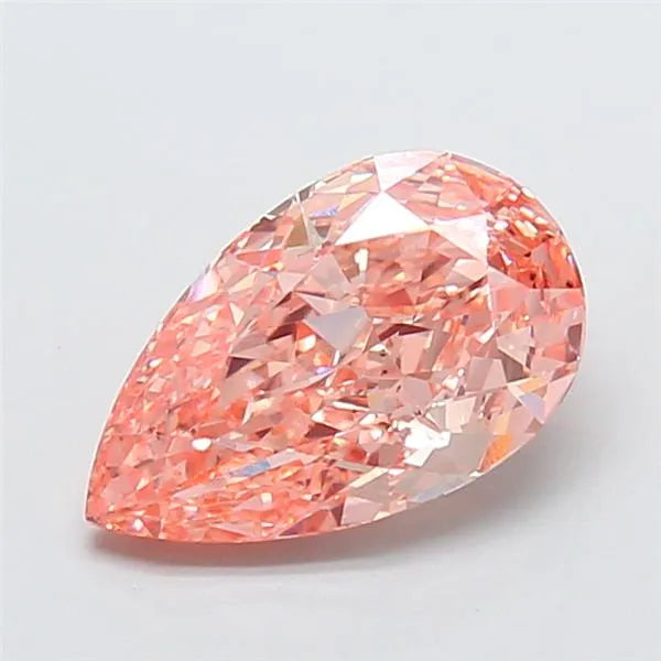 2.55ct Pear Lab Grown Diamond (Colour Fancy Intense Orange Pink, Clarity VS2, IGI Certified)