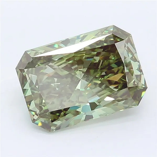 2.55ct Radiant Lab Grown Diamond (Colour Fancy Vivid Green, Clarity VVS2, IGI Certified)