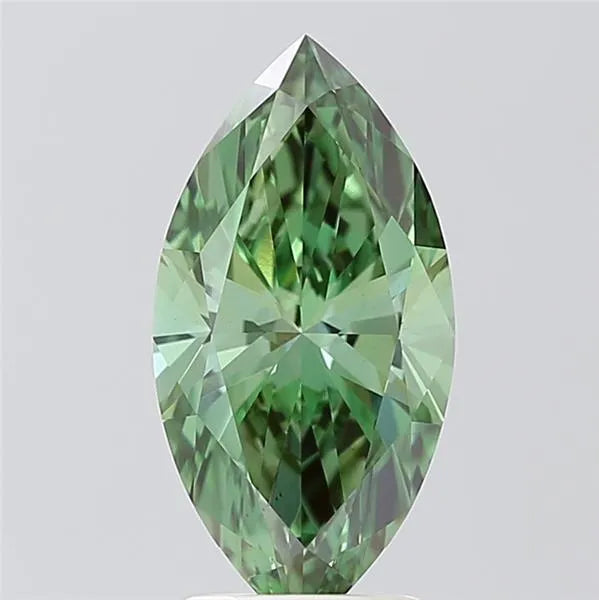 2.56ct Marquise Lab Grown Diamond (Colour Fancy Vivid Green, Clarity VS1, IGI Certified)