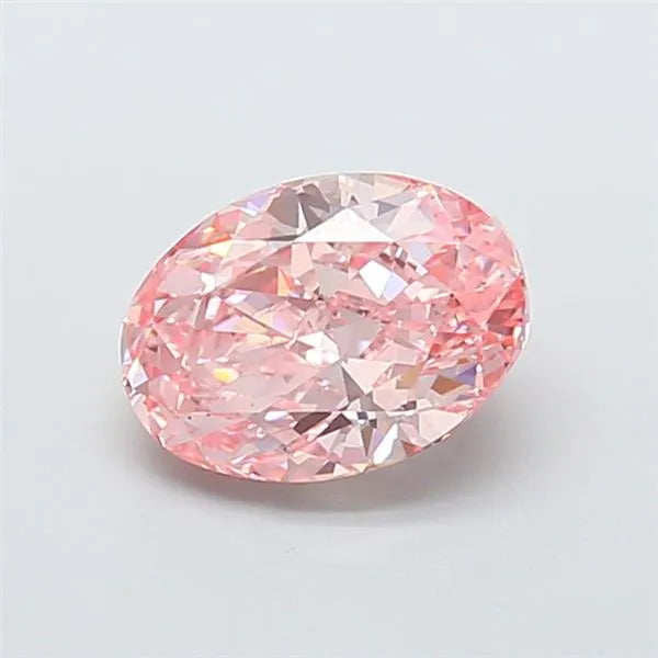 2.56ct Oval Lab Grown Diamond (Colour Fancy Vivid Pink, Clarity VS1, IGI Certified)