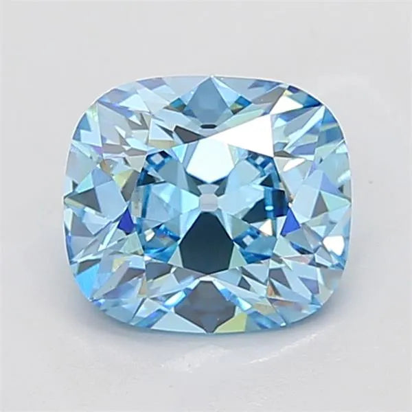 2.57ct Cushion brilliant Lab Grown Diamond (Colour Fancy Vivid Blue, Clarity VS1, IGI Certified)