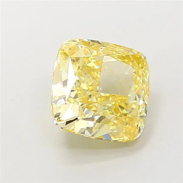 2.57ct Cushion modified Lab Grown Diamond (Colour Fancy Intense Yellow, Clarity VVS1, IGI Certified)