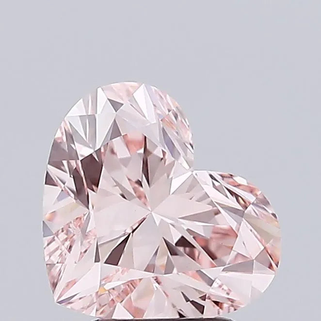 2.57ct Heart Lab Grown Diamond (Colour Fancy Intense Pink, Clarity VVS2, IGI Certified)