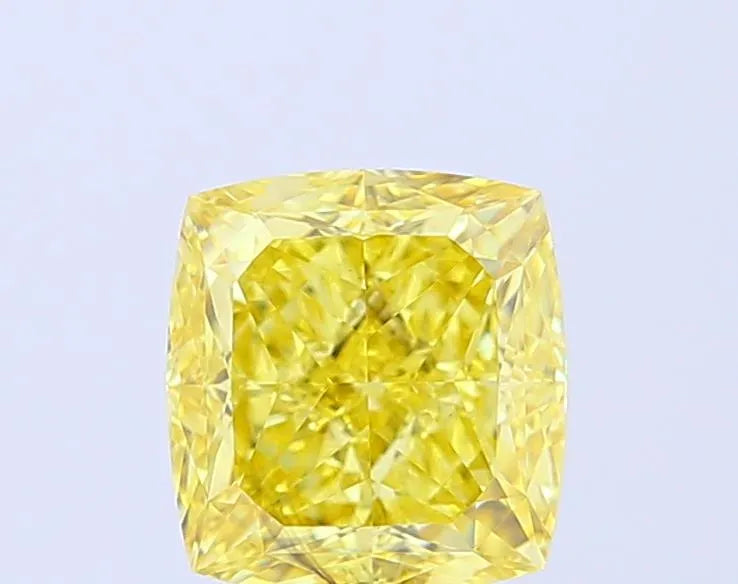 2.58ct Cushion modified Lab Grown Diamond (Colour Fancy Intense Yellow, Clarity SI1, IGI Certified)