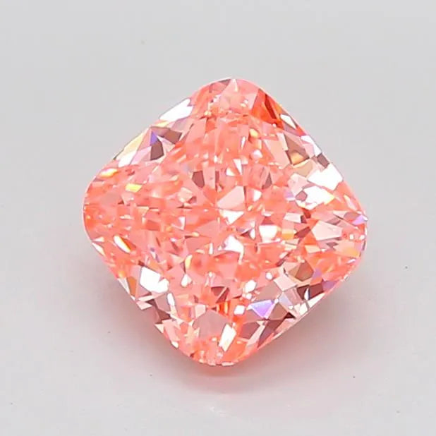 2.58ct Cushion modified Lab Grown Diamond (Colour Fancy Vivid Pink, Clarity VS1, IGI Certified)