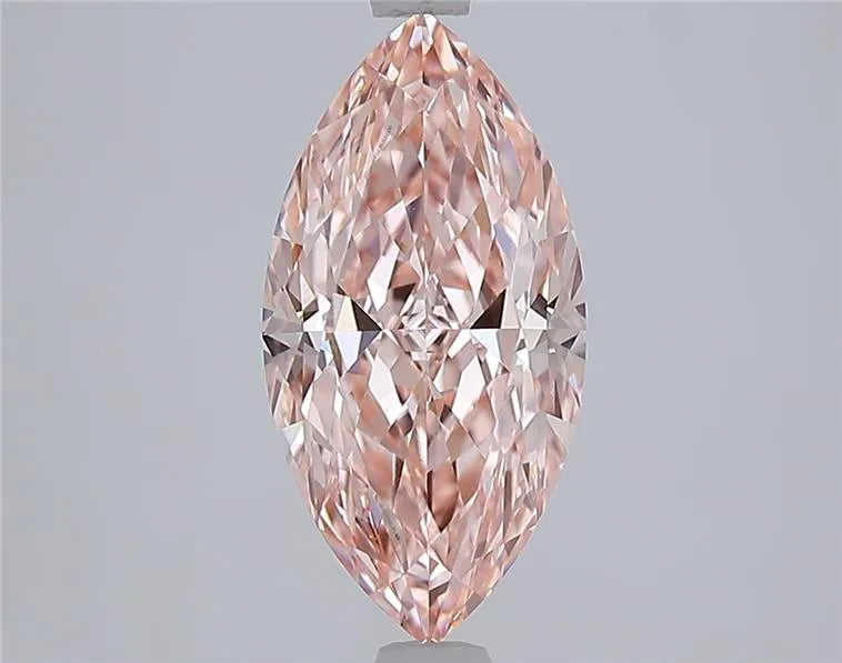 2.58ct Marquise Lab Grown Diamond (Colour Fancy Vivid Pink, Clarity VVS1, IGI Certified)