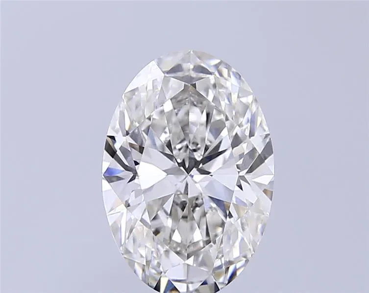 2.58ct Oval Lab Grown Diamond (Colour G, Clarity VVS2, IGI Certified)
