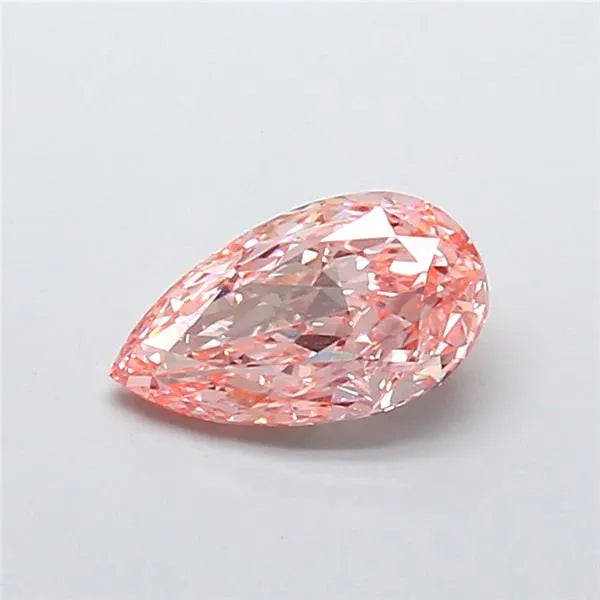 2.58ct Pear Lab Grown Diamond (Colour Fancy Vivid Pink, Clarity VS1, IGI Certified)