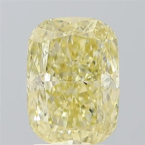 2.59ct Cushion modified Lab Grown Diamond (Colour Fancy Yellow, Clarity VS1, IGI Certified)