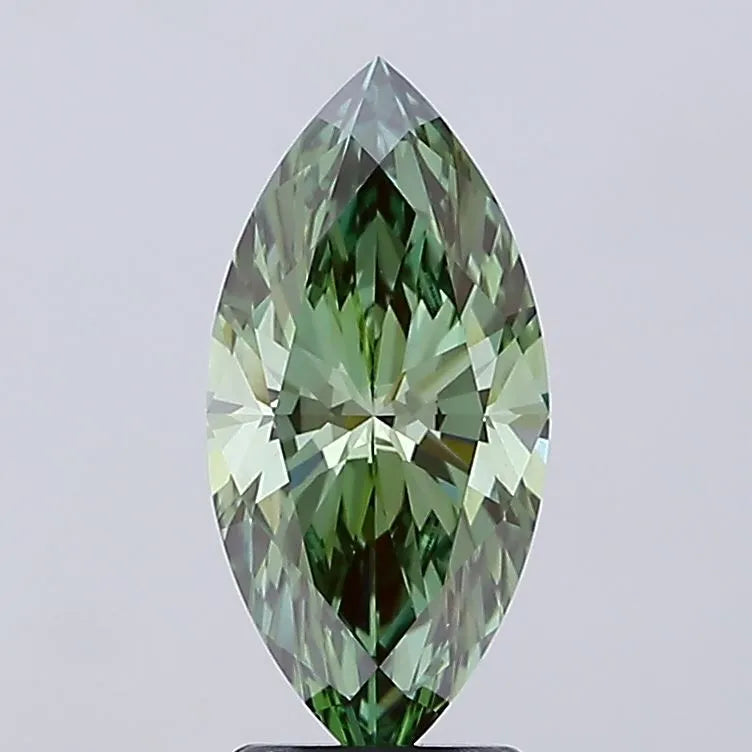 2.59ct Marquise Lab Grown Diamond (Colour Fancy Vivid Green, Clarity VS1, IGI Certified)