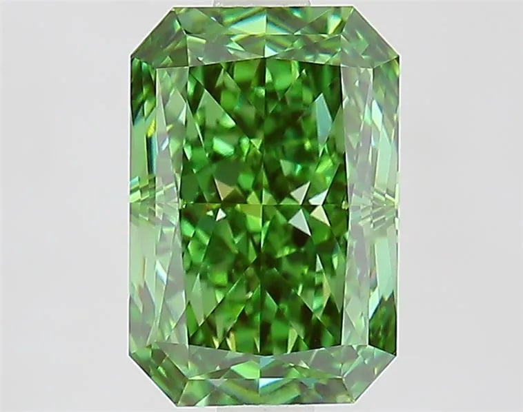2.59ct Radiant Lab Grown Diamond (Colour Fancy Vivid Green, Clarity VVS1, IGI Certified)