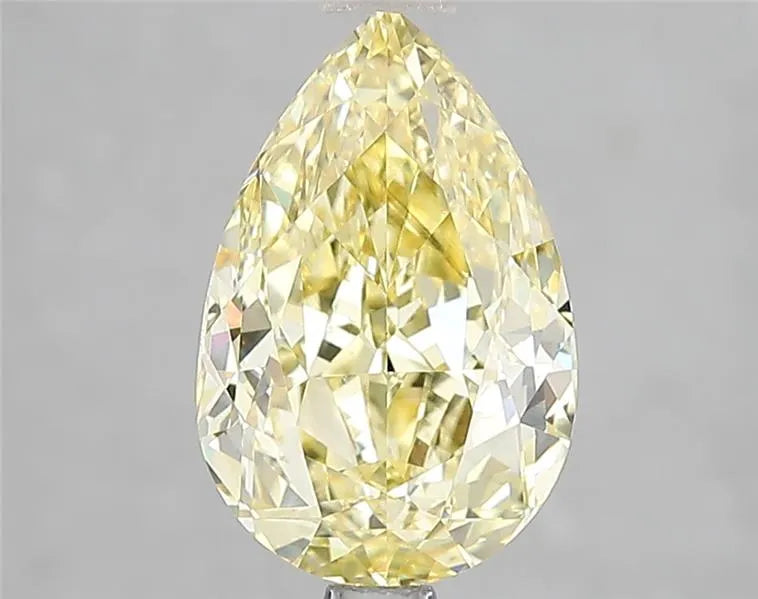 2.60ct Pear Lab Grown Diamond (Colour Fancy Intense Yellow, Clarity VS1, Cut GD, IGI Certified)