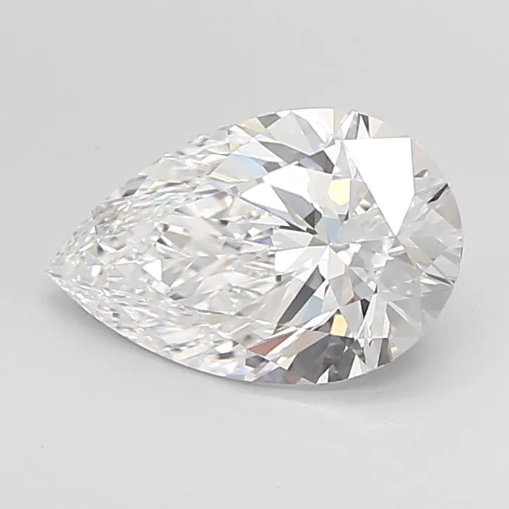 2.61ct Pear Lab Grown Diamond (Colour D, Clarity IF, Cut EX, IGI Certified)