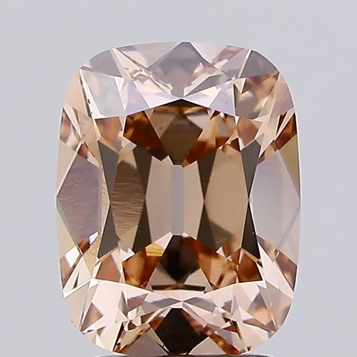 2.62ct Cushion brilliant Lab Grown Diamond (Colour Fancy Light Brown, Clarity VVS2, IGI Certified)