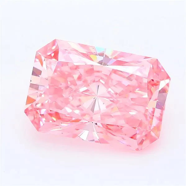 2.62ct Radiant Lab Grown Diamond (Colour Fancy Vivid Pink, Clarity VS2, IGI Certified)