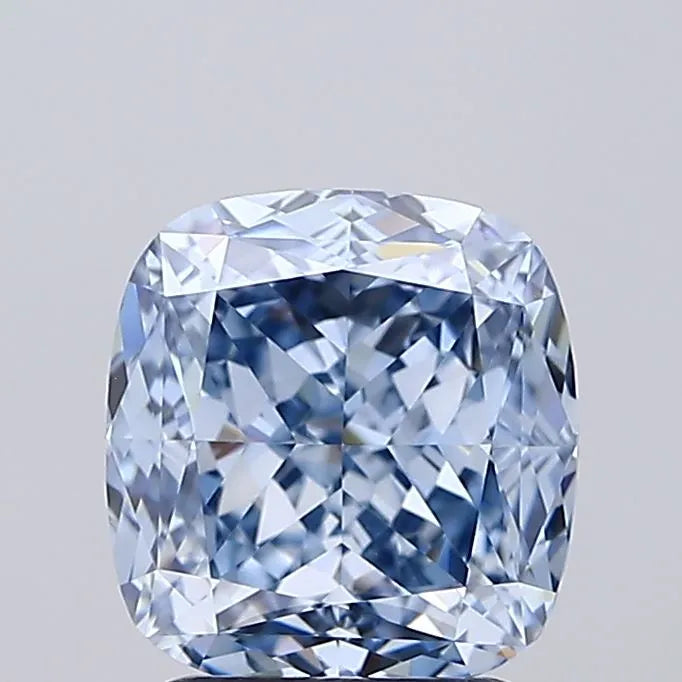 2.64ct Cushion modified Lab Grown Diamond (Colour Fancy Intense Blue, Clarity VVS2, IGI Certified)