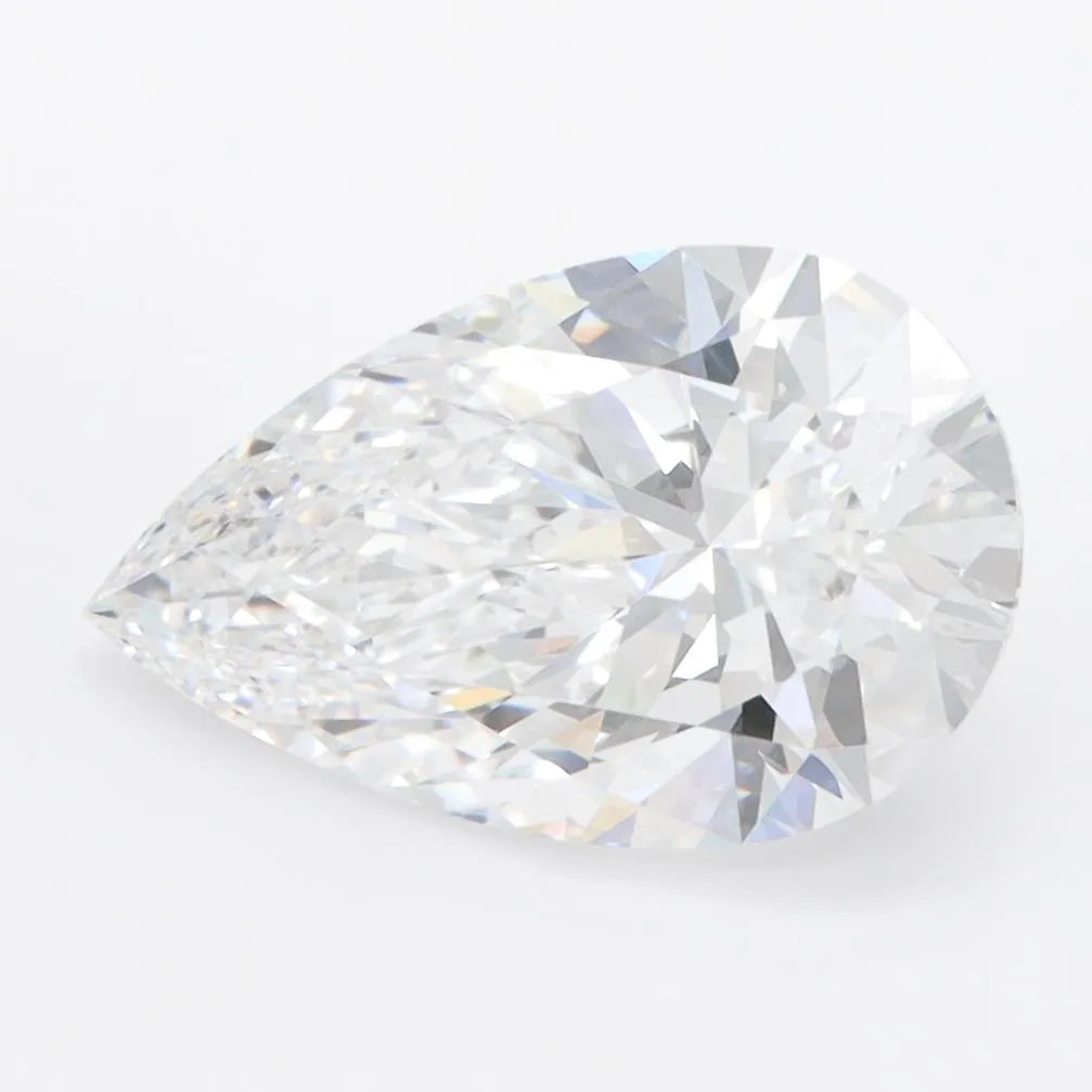 2.66ct Pear Lab Grown Diamond (Colour D, Clarity VVS1, IGI Certified)